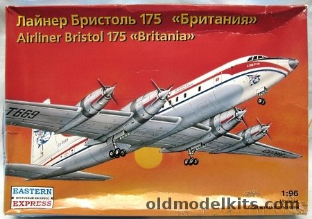 Eastern Express 1/96 Bristol 175 Britannia  Airliner - 'Cubana De Aviacion' Airlines (ex-Frog), 96001 plastic model kit